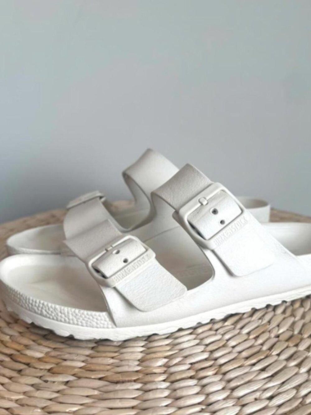 BIRKENSTOCK Arizona Essentials EVA Eggshell Slide Sandals